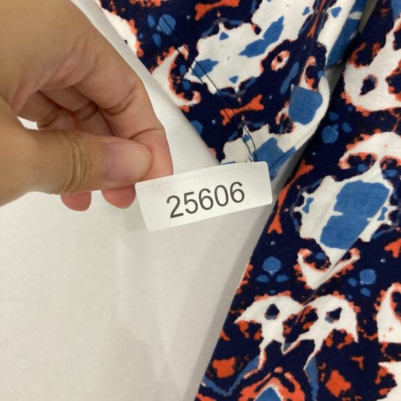 New Jones New York size XL Abstract Pattern Short Sleeve Stretch Knit Casual Top - Picture 8 of 8